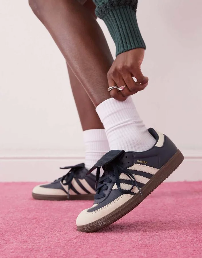 adidas Originals Samba LT sneakers in navy and ivory