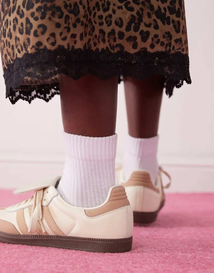 adidas Originals Samba LT sneakers in white and beige - Image 3