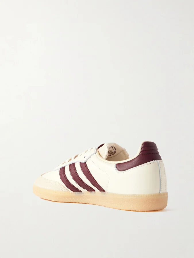adidas Originals - Samba Og Leather And Suede Sneakers - Cream - Image 3