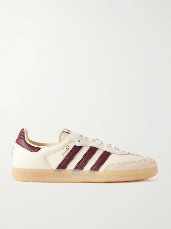adidas Originals - Samba Og Leather And Suede Sneakers - Cream