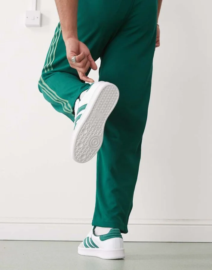 adidas Originals Samba XLG sneakers in white and green - Image 3