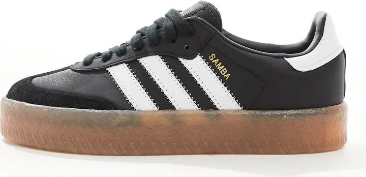adidas Originals Sambae sneakers in black and white - Image 2