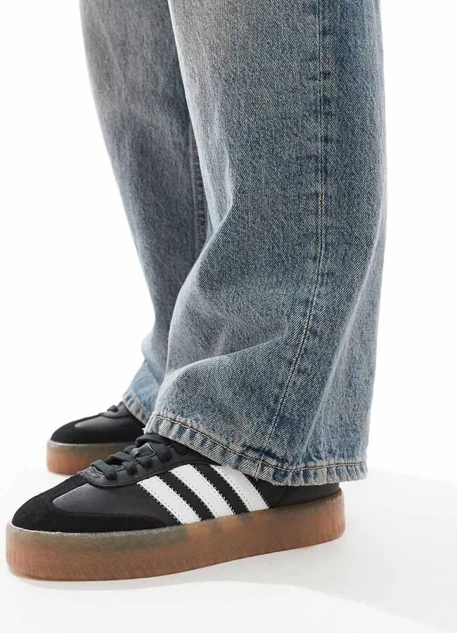 adidas Originals Sambae sneakers in black and white - Image 3