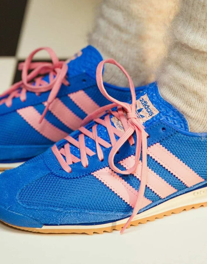 adidas Originals SL 72 OG sneakers in blue and pink - Image 3
