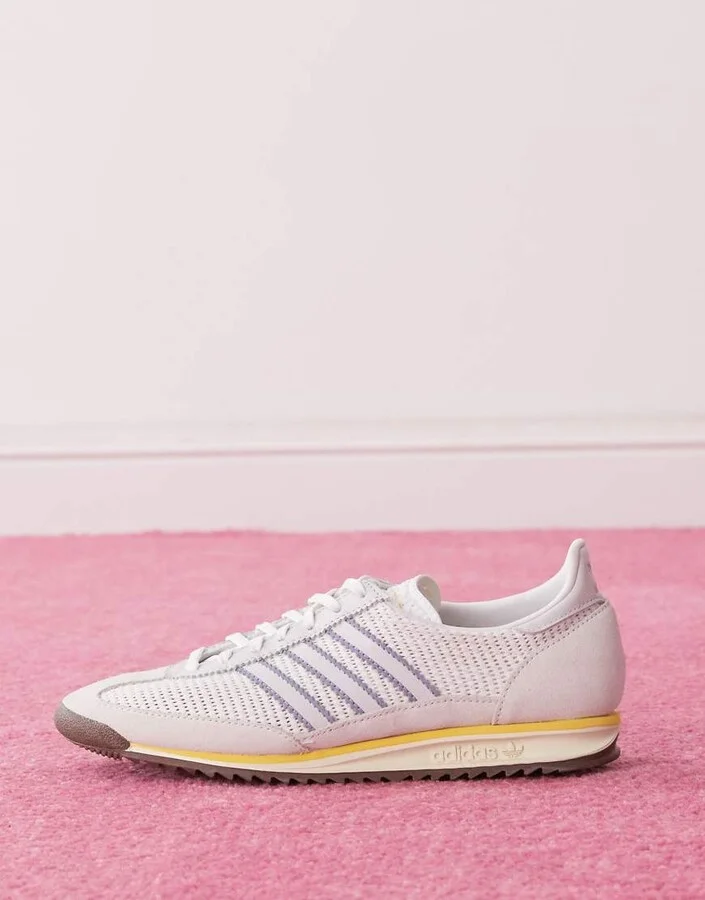 adidas Originals SL 72 OG sneakers in gray with blue detail - Image 4