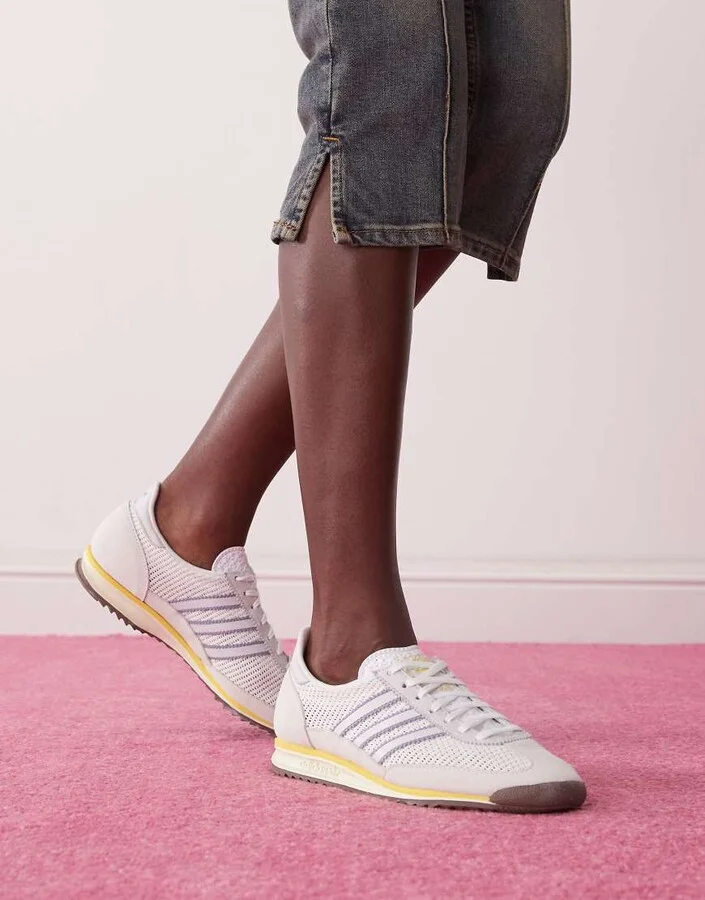 adidas Originals SL 72 OG sneakers in gray with blue detail