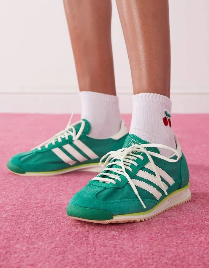 adidas Originals SL 72 OG sneakers in green - Image 3