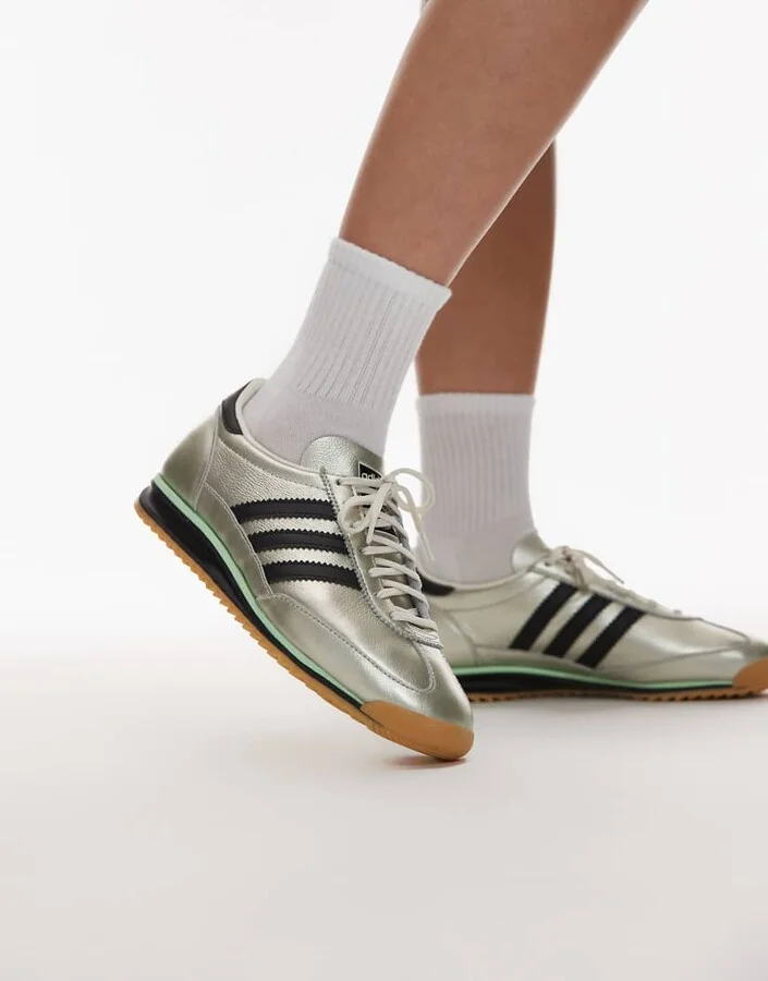 adidas Originals SL 72 OG sneakers in silver and black