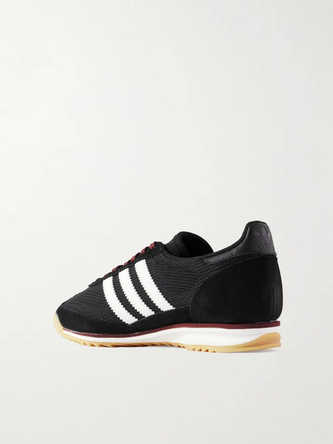 adidas Originals - Sl 72 Og Suede And Leather-trimmed Mesh Sneakers - Black - Image 3