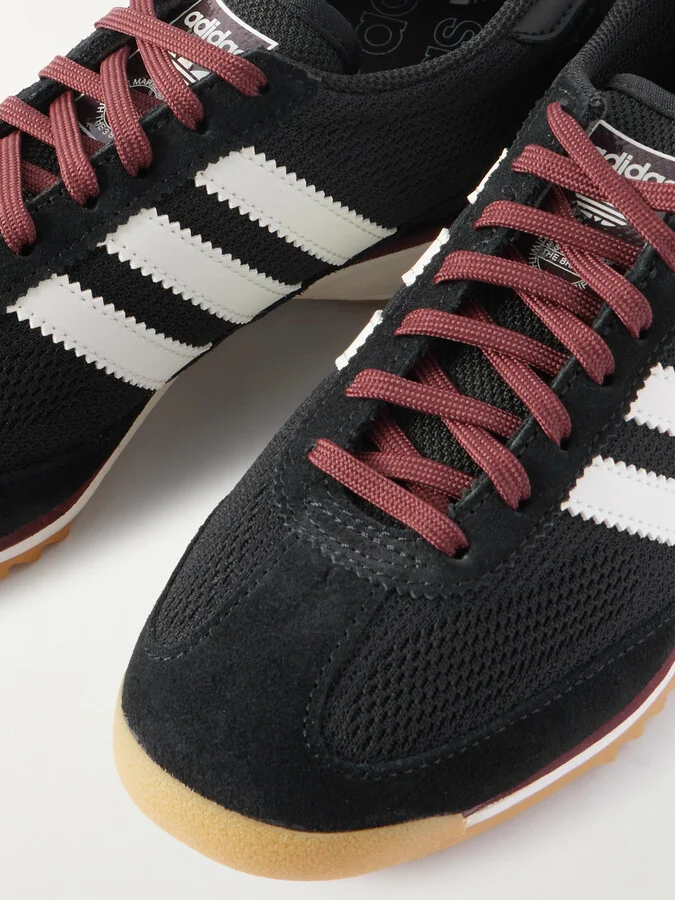 adidas Originals - Sl 72 Og Suede And Leather-trimmed Mesh Sneakers - Black - Image 4
