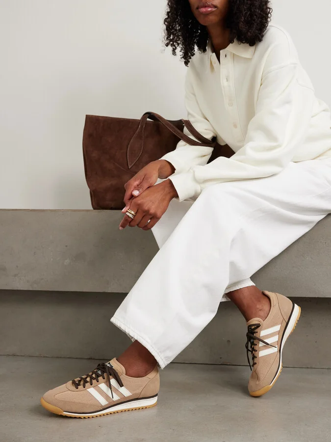 adidas Originals - Sl 72 Og Suede And Leather-trimmed Mesh Sneakers - Brown - Image 2