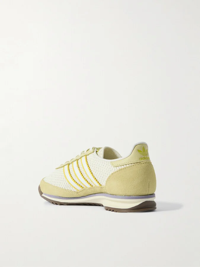 adidas Originals - Sl 72 Og Suede And Leather-trimmed Mesh Sneakers - Yellow - Image 3