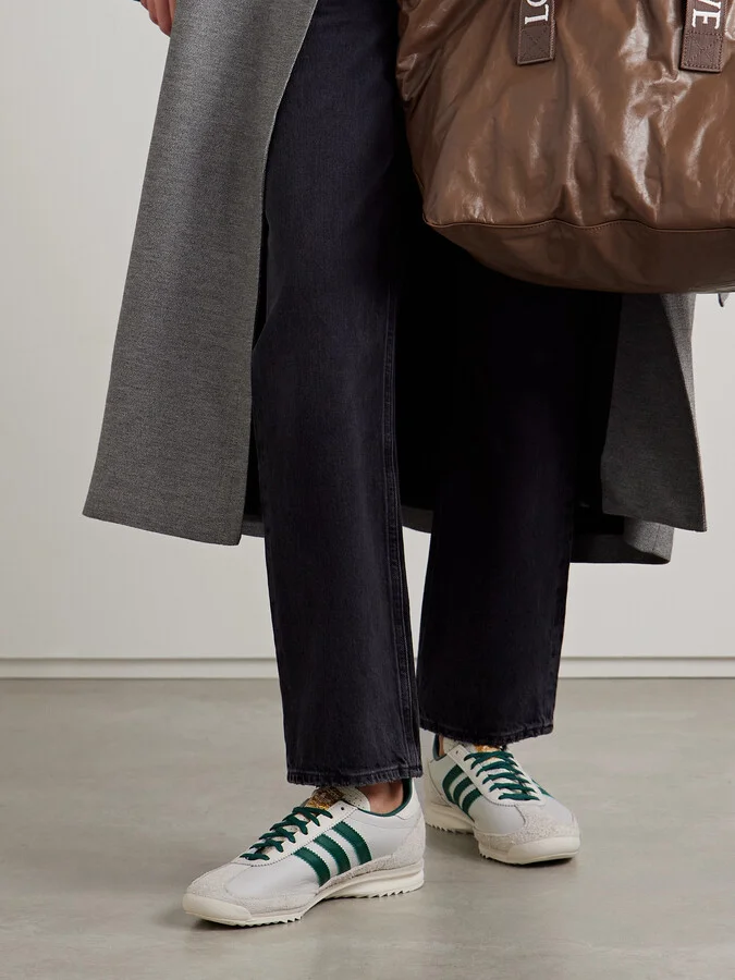 adidas Originals - Sl 72 Og Suede-trimmed Leather Sneakers - Off-white - Image 2