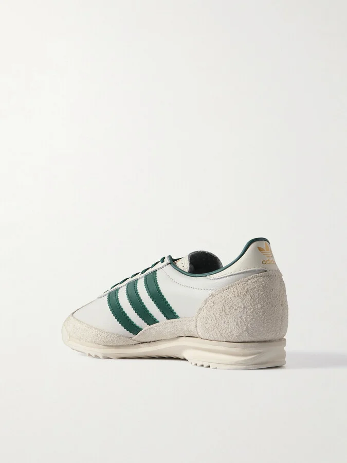adidas Originals - Sl 72 Og Suede-trimmed Leather Sneakers - Off-white - Image 3