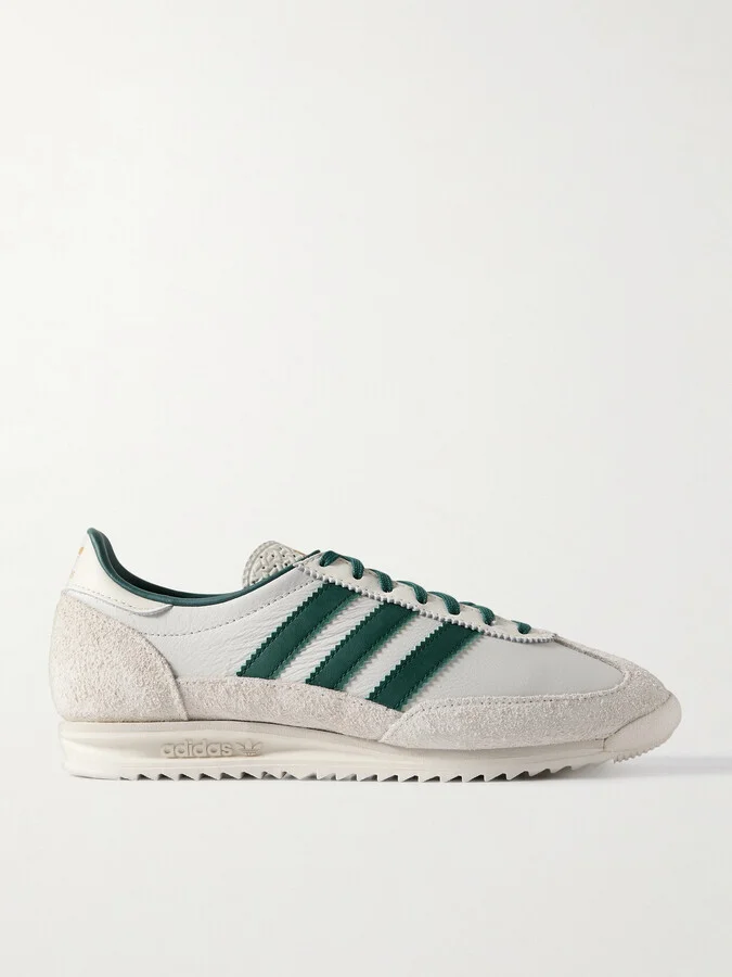 adidas Originals - Sl 72 Og Suede-trimmed Leather Sneakers - Off-white