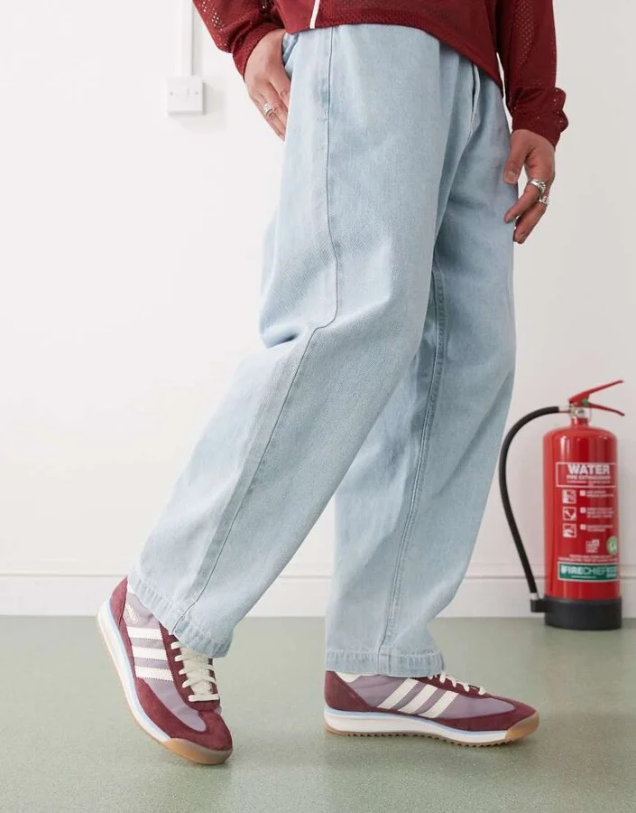 adidas Originals SL 72 RS sneakers in purple and white