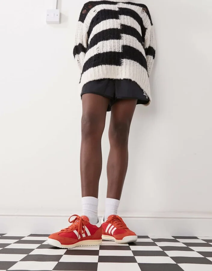 adidas Originals SL 72 RS sneakers in red and white - Image 3
