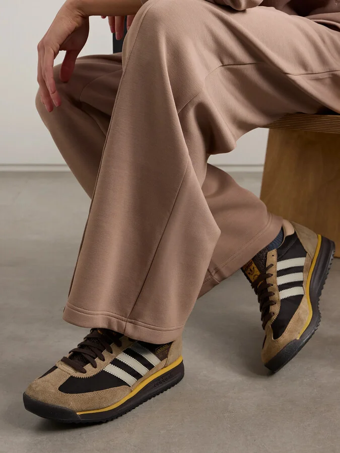 adidas Originals - Sl 72 Rs Suede And Leather-trimmed Canvas Sneakers - Brown - Image 2