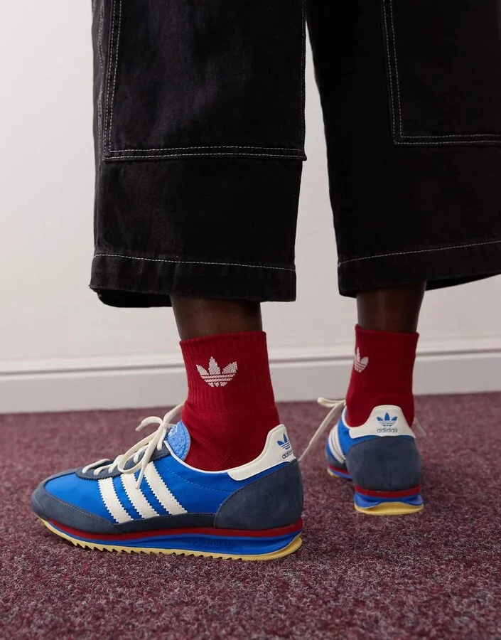 adidas Originals SL72 OG sneakers in blue - Image 2