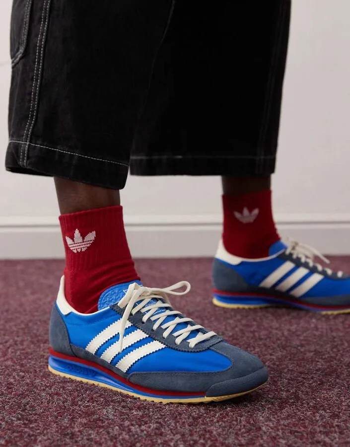 adidas Originals SL72 OG sneakers in blue - Image 4