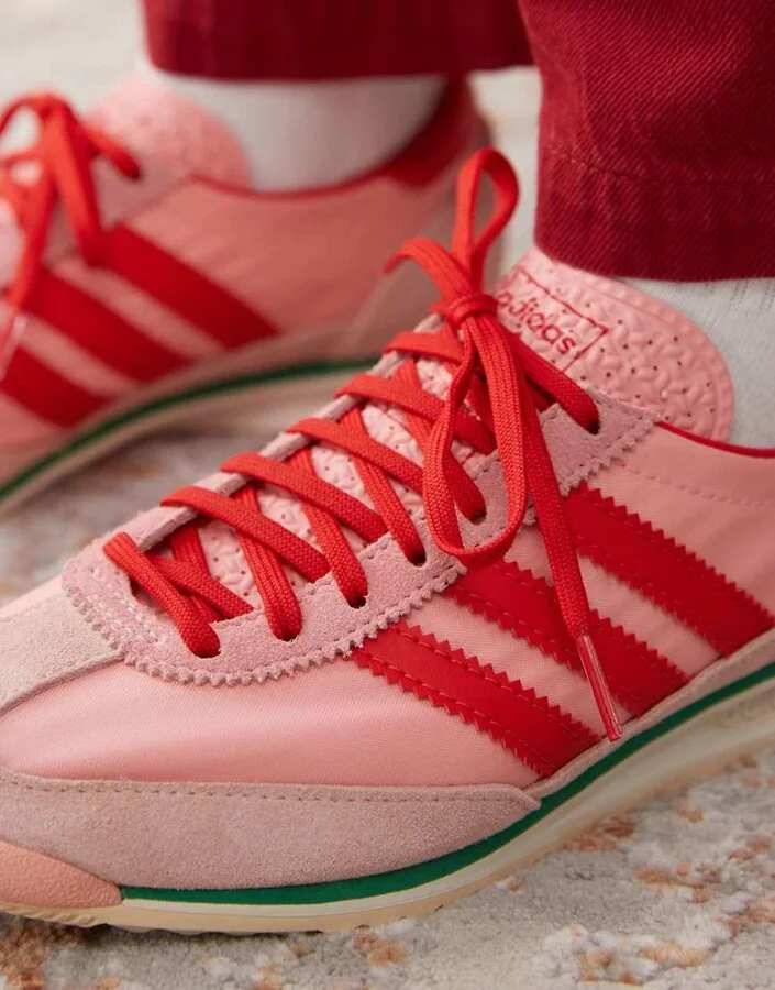 adidas Originals SL72 OG sneakers in pink and red - Image 2