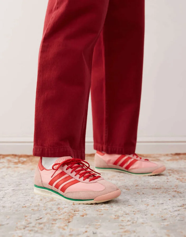 adidas Originals SL72 OG sneakers in pink and red - Image 3