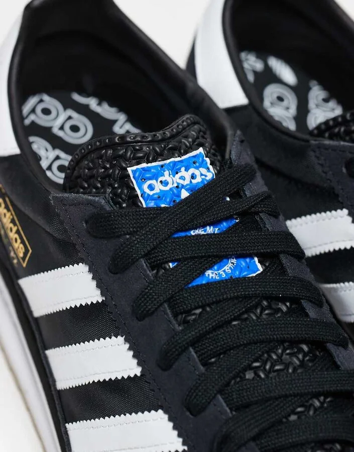 adidas Originals SL72 Retro Sport sneakers in black and white - Image 3