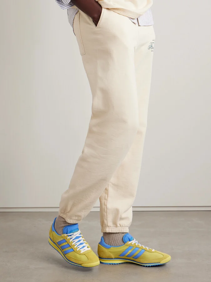 adidas Originals - + Sporty & Rich Sl72 Suede And Leather-trimmed Shell Sneakers - Yellow - Image 2