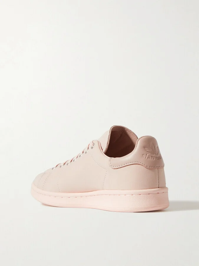 adidas Originals - Stan Smith Lux Suede-trimmed Leather Sneakers - Brown - Image 3