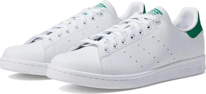 adidas Originals Stan Smith Men's Classic Shoes Footwear White/Footwear White/Green : 4 D - Medium, Synthetic