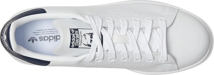 adidas Originals Stan Smith Women's Tennis Shoes Footwear White/Collegiate Navy/Footwear White : 5 B - Medium, Synthetic - Image 2