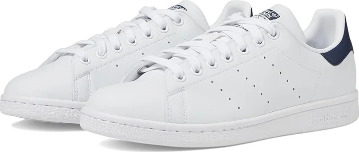 adidas Originals Stan Smith Women's Tennis Shoes Footwear White/Collegiate Navy/Footwear White : 5 B - Medium, Synthetic