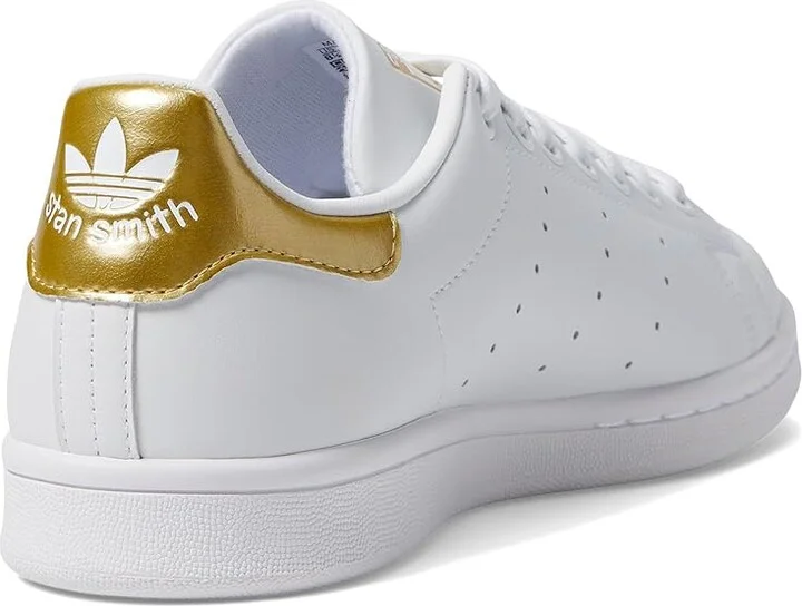 adidas Originals Stan Smith Women's Tennis Shoes Footwear White/Footwear White/Gold Metallic 1 : 9.5 B - Medium, Synthetic - Image 4