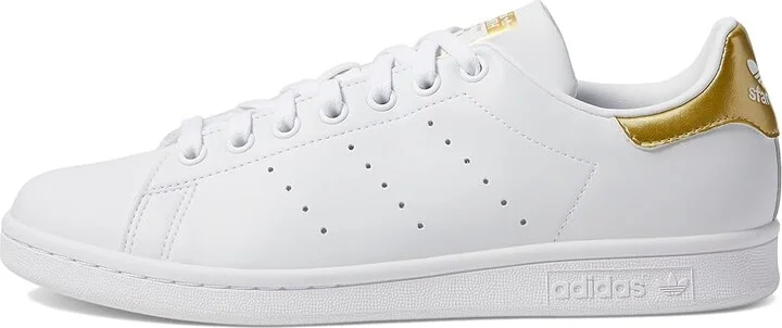 adidas Originals Stan Smith Women's Tennis Shoes Footwear White/Footwear White/Gold Metallic 1 : 9.5 B - Medium, Synthetic - Image 6