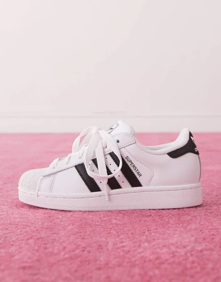 adidas Originals Superstar II sneakers in white and black - Image 3