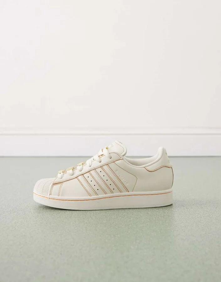 adidas Originals Superstar II sneakers with jewel detailing in off white - Image 2