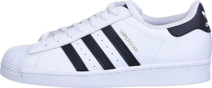 adidas Originals Superstar W Women's Classic Shoes Footwear White/Core Black/Footwear White : 10.5 B - Medium, Canvas/Leather - Image 6