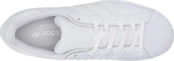 adidas Originals Superstar W Women's Classic Shoes Footwear White/Footwear White/Footwear White : 6.5 B - Medium, Leather - Image 3