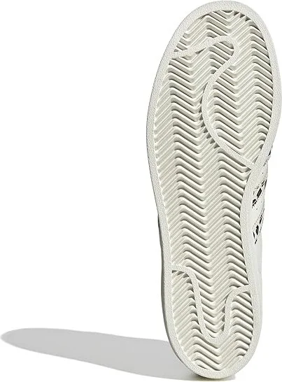 adidas Originals Superstar Women's Shoes Off-White/Core Black/Off-White : 8.5 B - Medium, Leather - Image 3