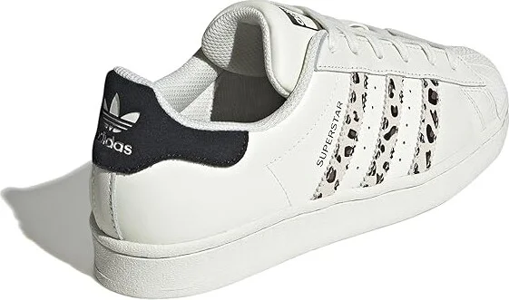 adidas Originals Superstar Women's Shoes Off-White/Core Black/Off-White : 8.5 B - Medium, Leather - Image 4