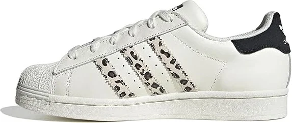 adidas Originals Superstar Women's Shoes Off-White/Core Black/Off-White : 8.5 B - Medium, Leather - Image 5