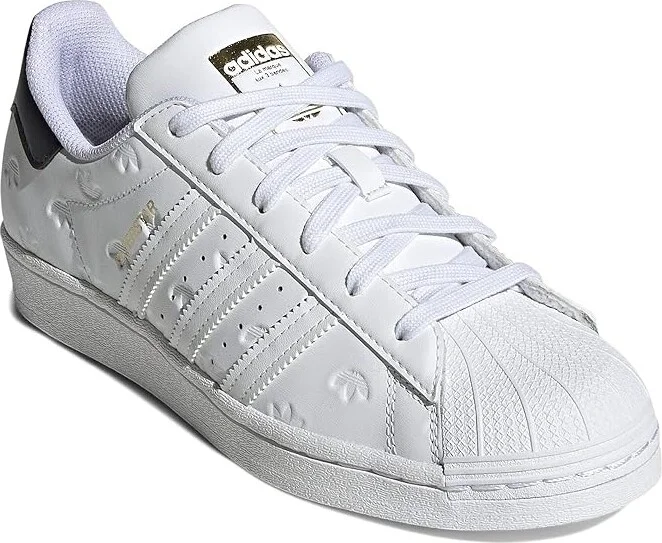adidas Originals Superstar Women's Shoes White/White/Black : 10 B - Medium, Leather