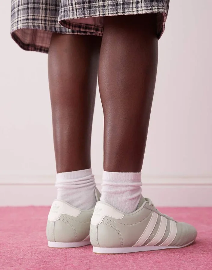 adidas Originals Taekwondo lace sneakers in light green - Image 3