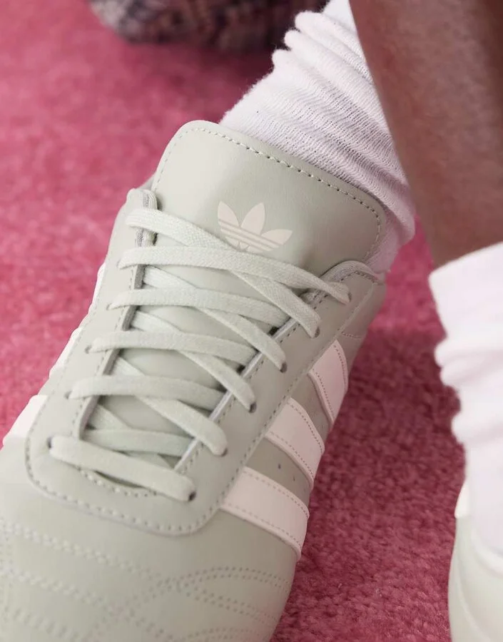 adidas Originals Taekwondo lace sneakers in light green - Image 4
