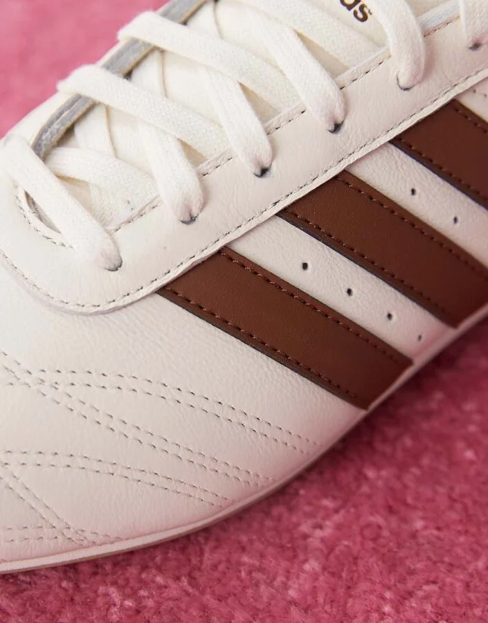 adidas Originals Taekwondo lace sneakers in off white and brown - Image 4