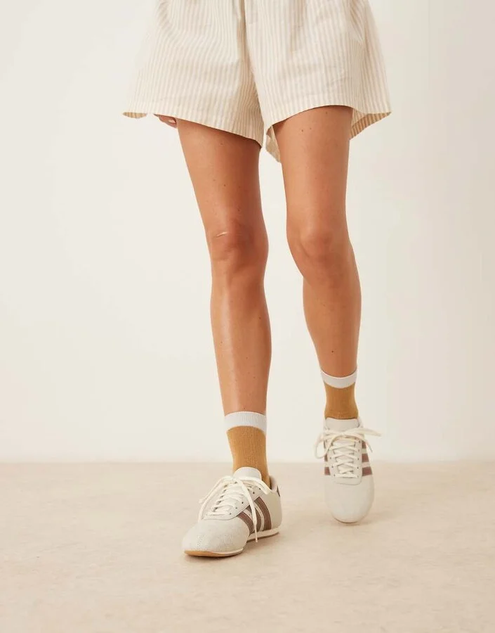 adidas Originals Taekwondo lace sneakers in off white and brown - Image 4