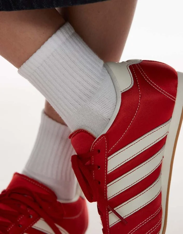 adidas Originals Taekwondo lace sneakers in red - Image 3