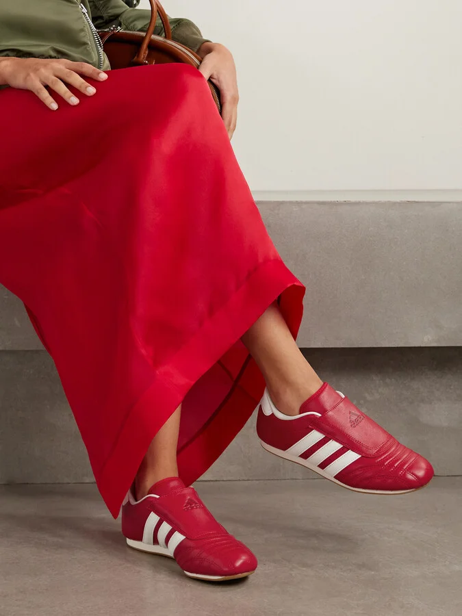 adidas Originals - Taekwondo Leather Sneakers - Red - Image 3