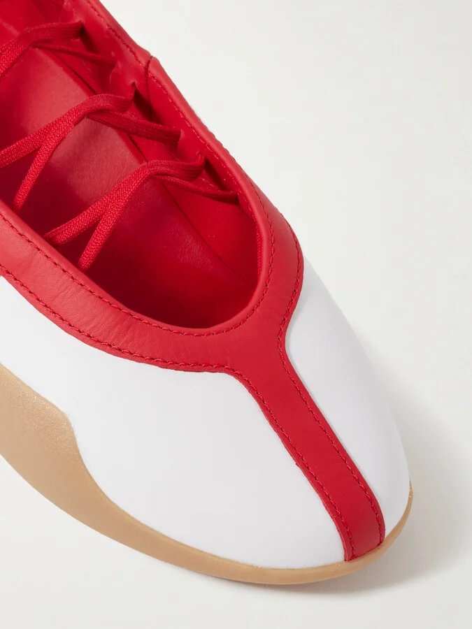 adidas Originals - Taekwondo Mei Ballet Leather Sneakers - Red - Image 4