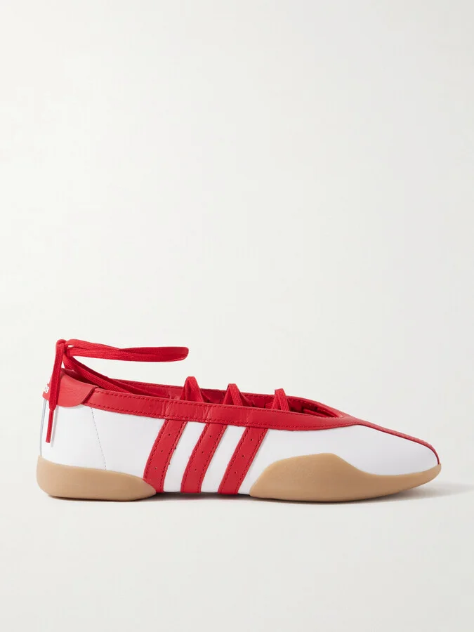 adidas Originals - Taekwondo Mei Ballet Leather Sneakers - Red